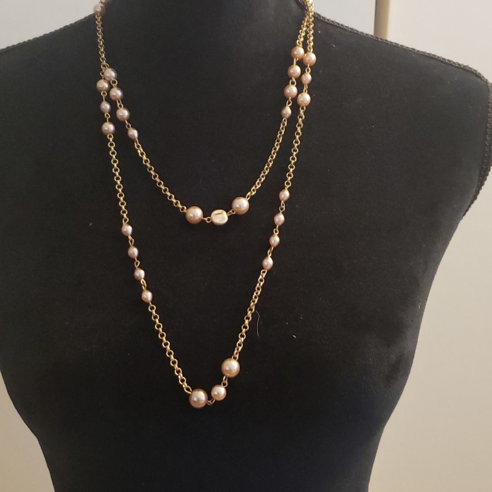 Rose Gold beaded necklace